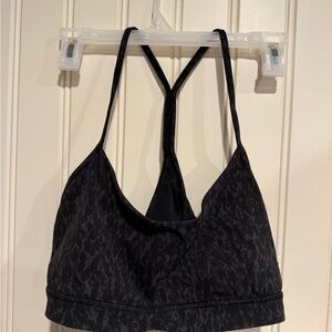 Lululemon Athletica Black Patterned Sports Bra